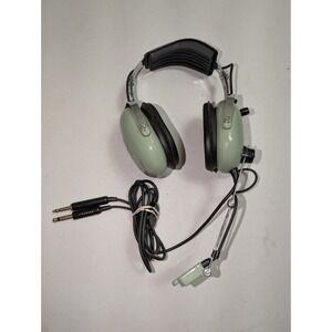 David Clark Company Inc H1-20 Aviation Headset M-4 Mic Parts Repair Untested